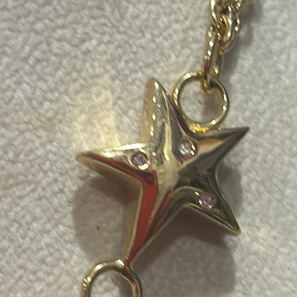 Vintage ‘80s Designer Heart & Star Draped Necklace-Boutique - Picture 6 of 6